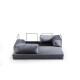 2-Seat Sofa-Bed Via Con - Pale Grey Pale Grey 2-Seat Sofa-Bed Via Con - Pale Grey Pale Grey