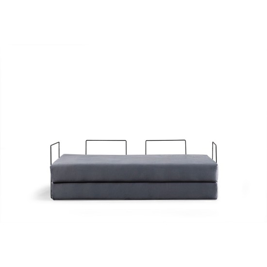 2-Seat Sofa-Bed Via Con - Pale Grey Pale Grey 2-Seat Sofa-Bed Via Con - Pale Grey Pale Grey