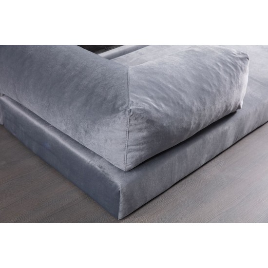 2-Seat Sofa-Bed Via Con - Pale Grey Pale Grey 2-Seat Sofa-Bed Via Con - Pale Grey Pale Grey