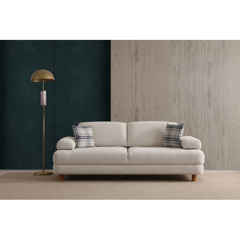 3-Seat Sofa-Bed Nice 3 Seater - Cream Cream