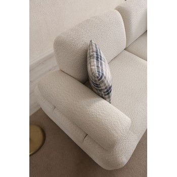 3-Seat Sofa-Bed Nice 3 Seater - Cream Cream