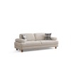 3-Seat Sofa-Bed Nice 3 Seater - Cream Cream