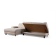Corner Sofa-Bed Nice L Corner Left - Cream Cream