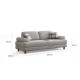 3-Seat Sofa-Bed Nice 3 Seater - Cream, Blue Cream
Blue