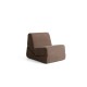 1-Seat Sofa-Bed Origami Convertable - Brown Brown 1-Seat Sofa-Bed Origami Convertable - Brown Brown