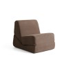 1-Seat Sofa-Bed Origami Convertable - Brown Brown