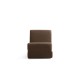 1-Seat Sofa-Bed Origami Convertable - Brown Brown 1-Seat Sofa-Bed Origami Convertable - Brown Brown