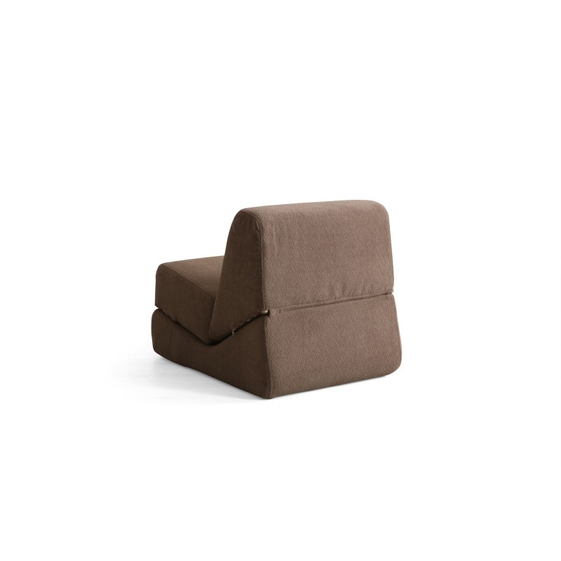1-Seat Sofa-Bed Origami Convertable - Brown Brown