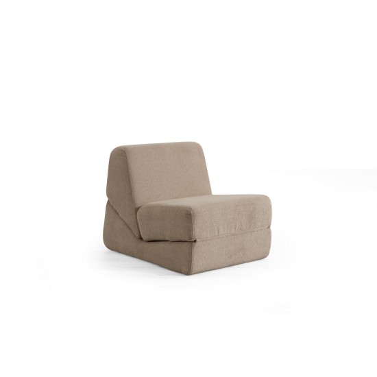 1-Seat Sofa-Bed Origami Convertable - Dark Cream Dark Cream 1-Seat Sofa-Bed Origami Convertable - Dark Cream Dark Cream