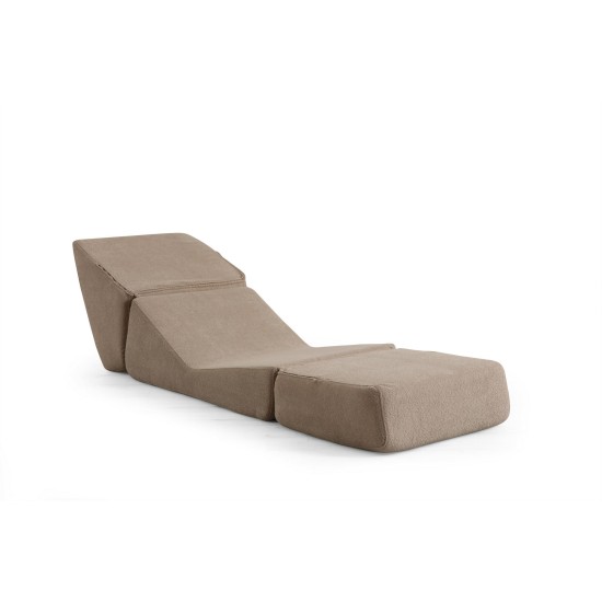 1-Seat Sofa-Bed Origami Convertable - Dark Cream Dark Cream 1-Seat Sofa-Bed Origami Convertable - Dark Cream Dark Cream