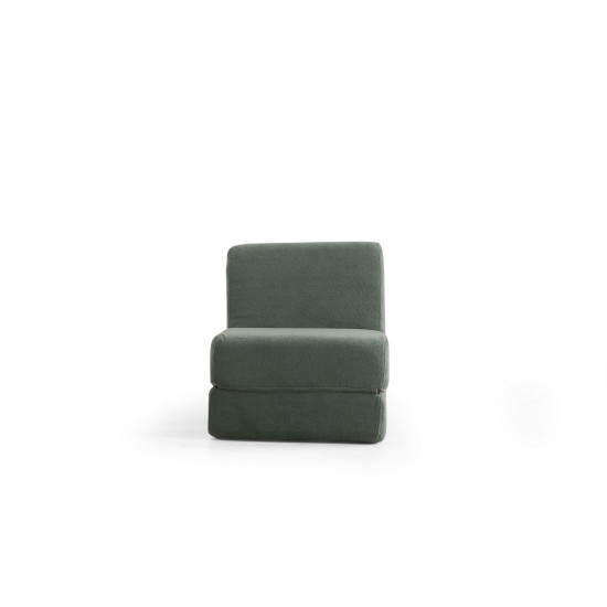 1-Seat Sofa-Bed Origami Convertable - Green Green 1-Seat Sofa-Bed Origami Convertable - Green Green