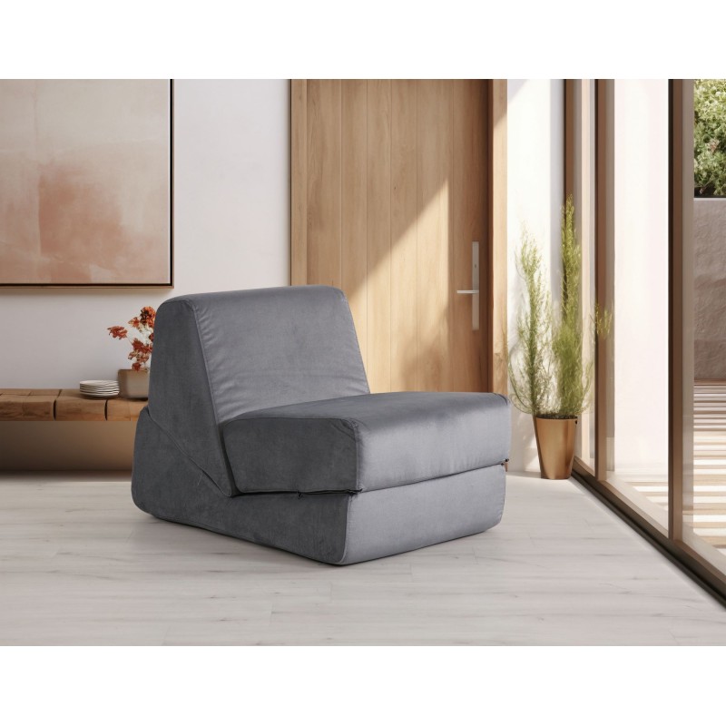 1-Seat Sofa-Bed Origami Convertable - Grey Grey