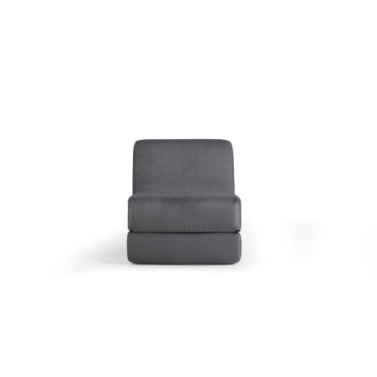 1-Seat Sofa-Bed Origami Convertable - Grey Grey 1-Seat Sofa-Bed Origami Convertable - Grey Grey
