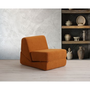 1-Seat Sofa-Bed Origami Convertable - Matte Orange Matte Orange