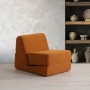 1-Seat Sofa-Bed Origami Convertable - Matte Orange Matte Orange
