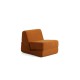 1-Seat Sofa-Bed Origami Convertable - Matte Orange Matte Orange