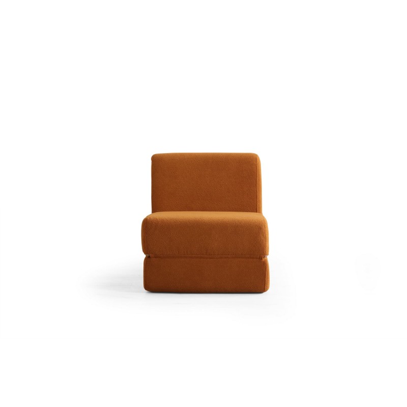 1-Seat Sofa-Bed Origami Convertable - Matte Orange Matte Orange