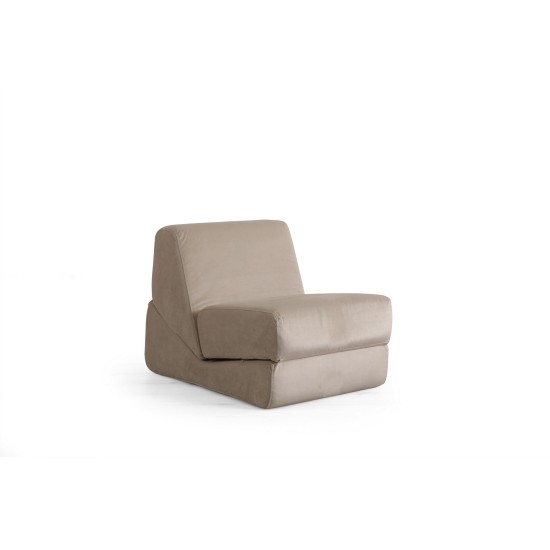 1-Seat Sofa-Bed Origami Convertable - Shiny Cream Shiny Cream