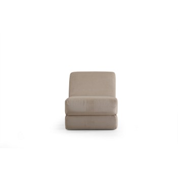1-Seat Sofa-Bed Origami Convertable - Shiny Cream Shiny Cream