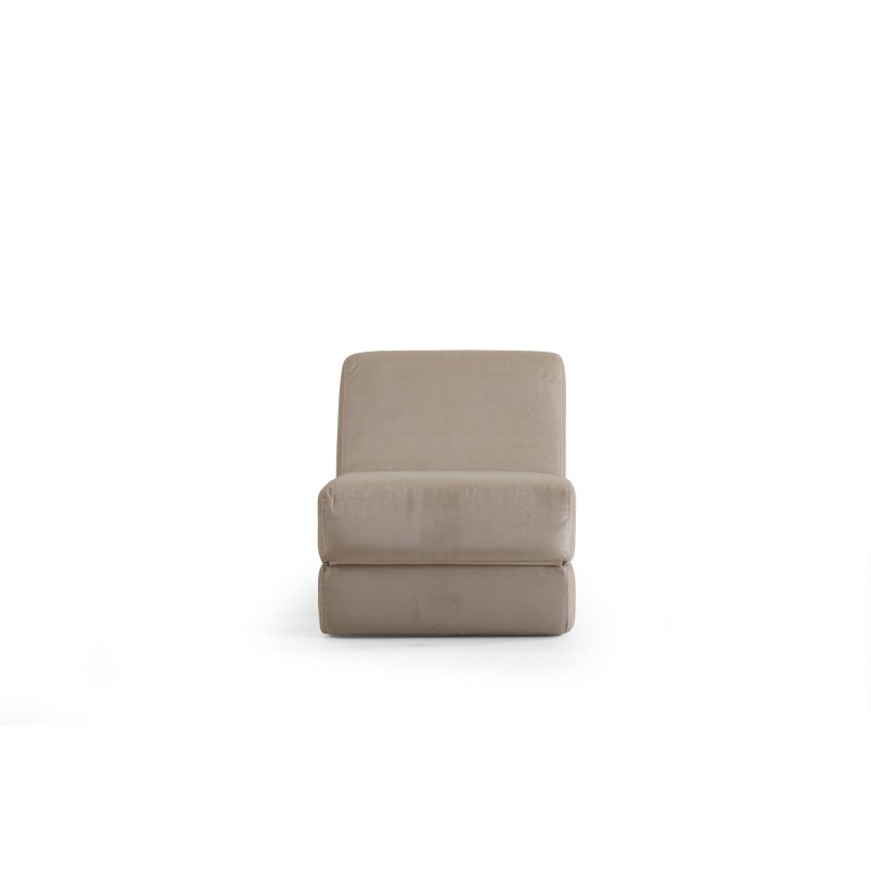1-Seat Sofa-Bed Origami Convertable - Shiny Cream Shiny Cream