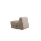 1-Seat Sofa-Bed Origami Convertable - Shiny Cream Shiny Cream