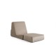 1-Seat Sofa-Bed Origami Convertable - Shiny Cream Shiny Cream
