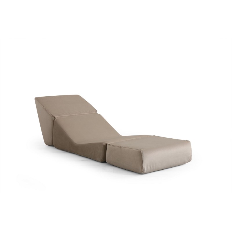 1-Seat Sofa-Bed Origami Convertable - Shiny Cream Shiny Cream