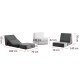 1-Seat Sofa-Bed Origami Convertable - Shiny Cream Shiny Cream