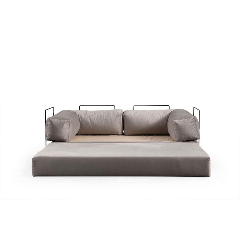 2-Seat Sofa-Bed Via Con - Beige Beige