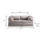 2-Seat Sofa-Bed Via Con - Beige Beige 2-Seat Sofa-Bed Via Con - Beige Beige
