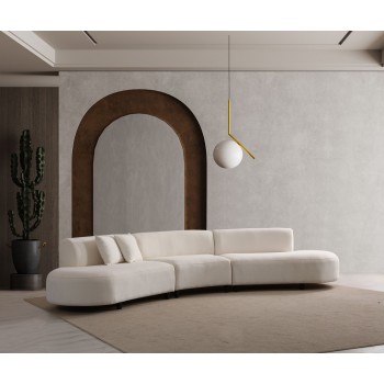 Corner Sofa Pars Cream (L1 + 01 + 1R) - Corner v2 Cream