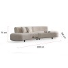 Corner Sofa Pars Cream (1L + 1R) - Corner v2 Cream