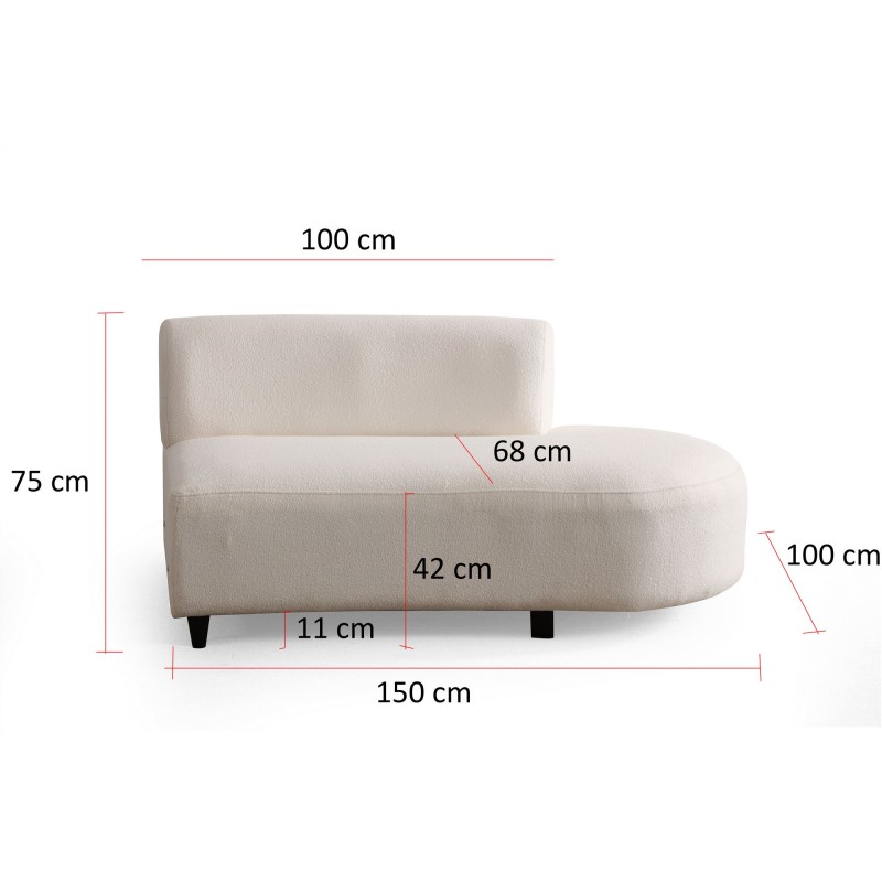 Corner Sofa Pars Cream (1L + 1R) - Corner v2 Cream