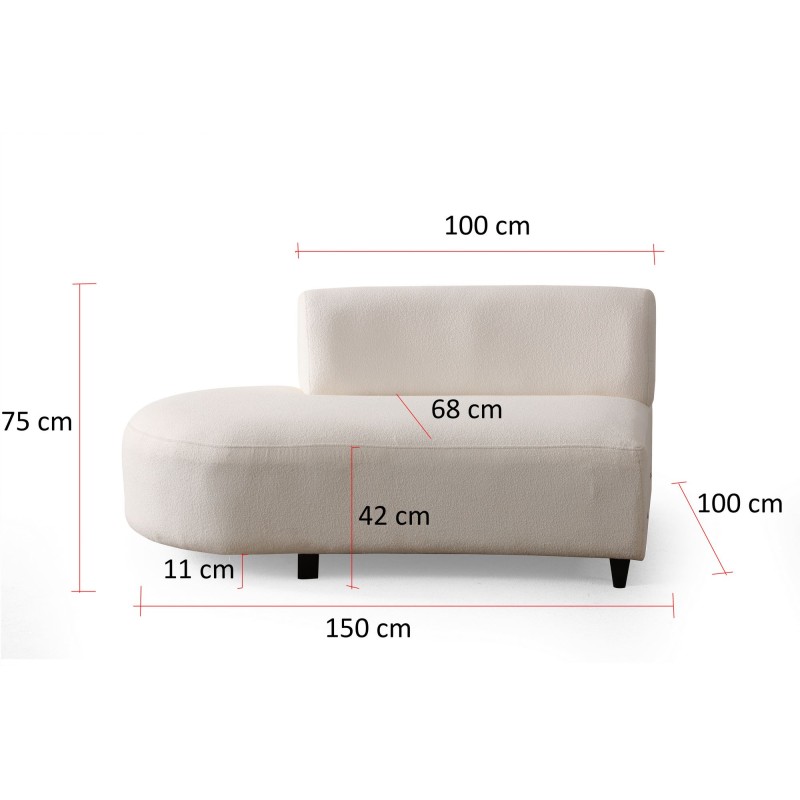 Corner Sofa Pars Cream (1L + 1R) - Corner v2 Cream