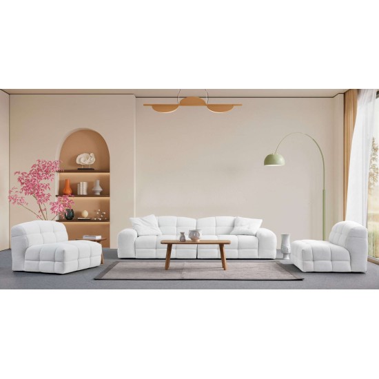 Πολυθρόνα Pescara O1 - Χρώμα White - 108x108x83εκ