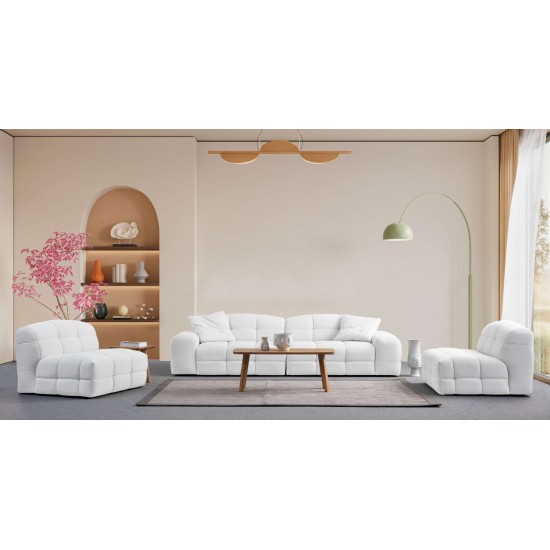 Τριθέσιος Καναπές - Pescara Lounge (L2-2R) - Χρώμα White - 310x108x83εκ Τριθέσιος Καναπές - Pescara Lounge (L2-2R) - Χρώμα White - 310x108x83εκ