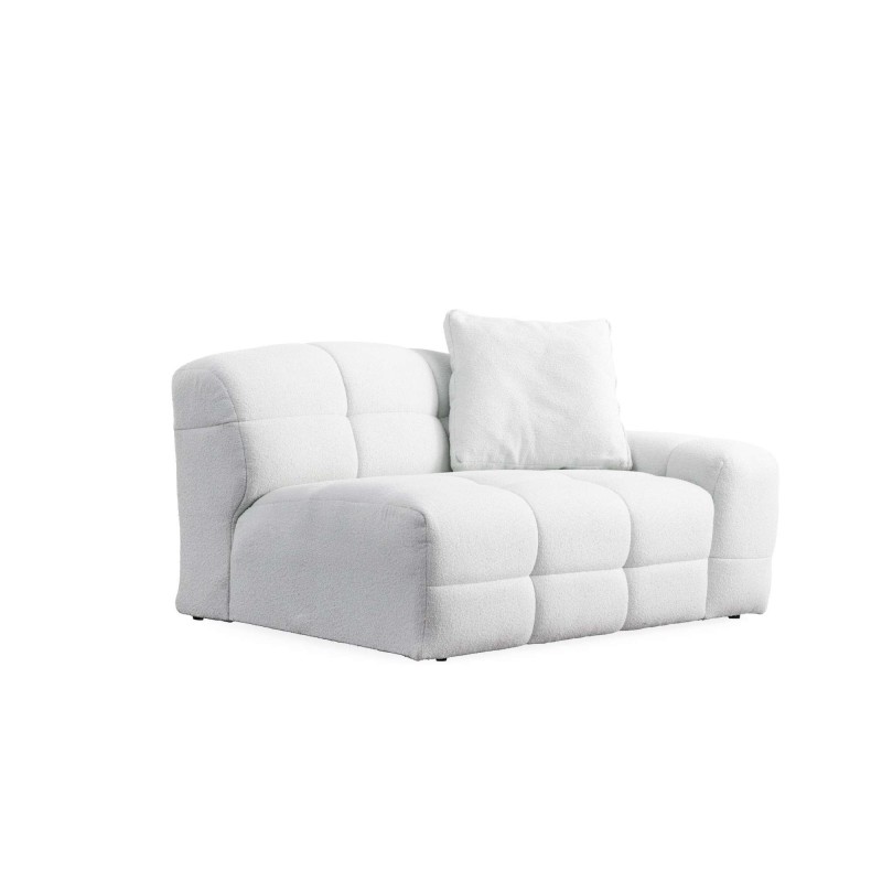 Τριθέσιος Καναπές - Pescara Lounge (L2-2R) - Χρώμα White - 310x108x83εκ