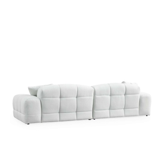Τριθέσιος Καναπές - Pescara Lounge (L2-2R) - Χρώμα White - 310x108x83εκ Τριθέσιος Καναπές - Pescara Lounge (L2-2R) - Χρώμα White - 310x108x83εκ