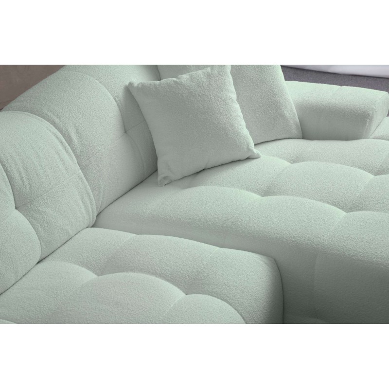 Γωνιακός Καναπές - Pescara Δεξιά Γωνία -  (L2-Chl) - Χρώμα Pale Green - 316x165x108εκ