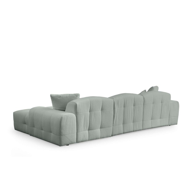 Γωνιακός Καναπές - Pescara Δεξιά Γωνία -  (L2-Chl) - Χρώμα Pale Green - 316x165x108εκ