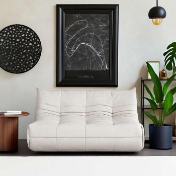 2-Seat Sofa Bocek - White White