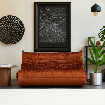 2-Seat Sofa Bocek - Red Red