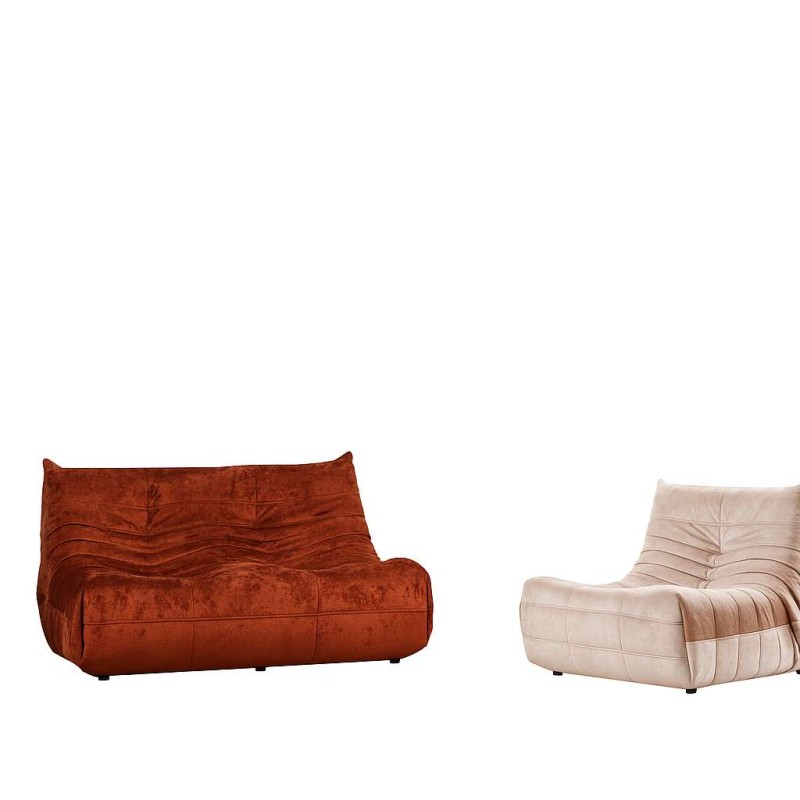 2-Seat Sofa Bocek - Red Red