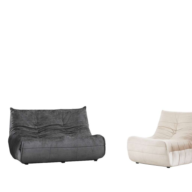 2-Seat Sofa Bocek - Dark Grey Dark Grey