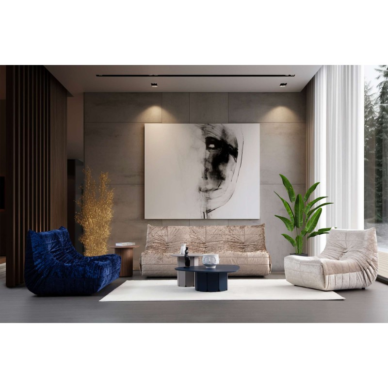 2-Seat Sofa Bocek - Blue Blue