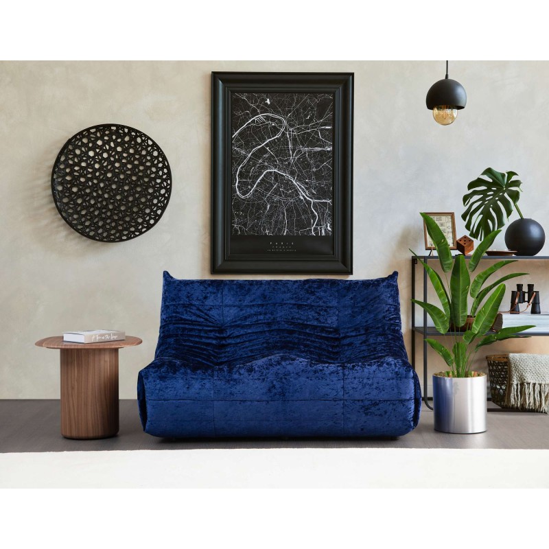 2-Seat Sofa Bocek - Blue Blue