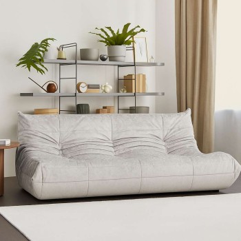 3-Seat Sofa Bocek - White White