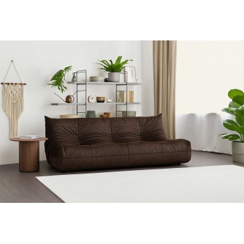 3-Seat Sofa Bocek - Brown Brown