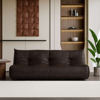 3-Seat Sofa Bocek - Brown Brown