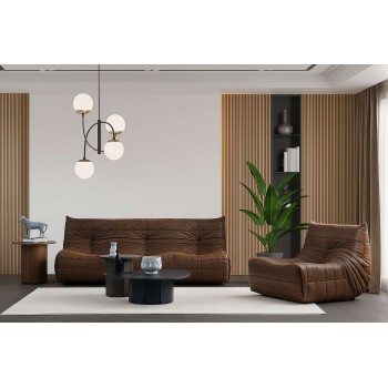 Wing Chair Bocek - Brown Brown